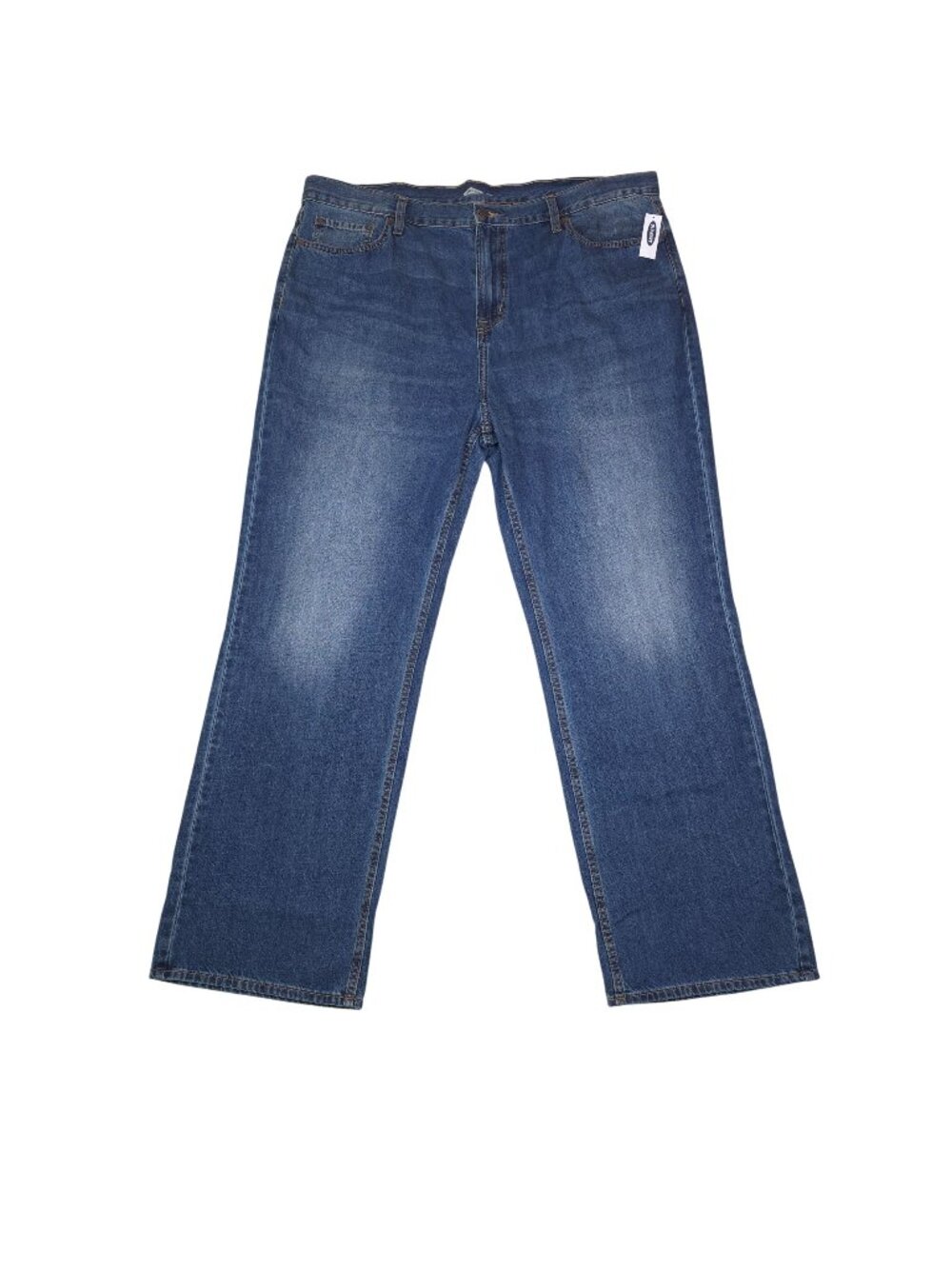 Old Navy Loose Fit Mens Blue Jeans 44X34 100% Cotton Denim